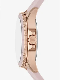 Oversized Everest Rose Gold-Tone and Silicone Watch