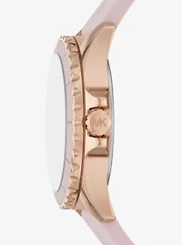 Oversized Everest Rose Gold-Tone and Silicone Watch