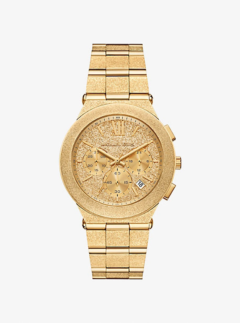 Oversized Billie Frosted Gold-Tone Watch