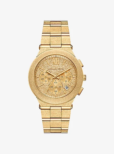 Oversized Billie Frosted Gold-Tone Watch