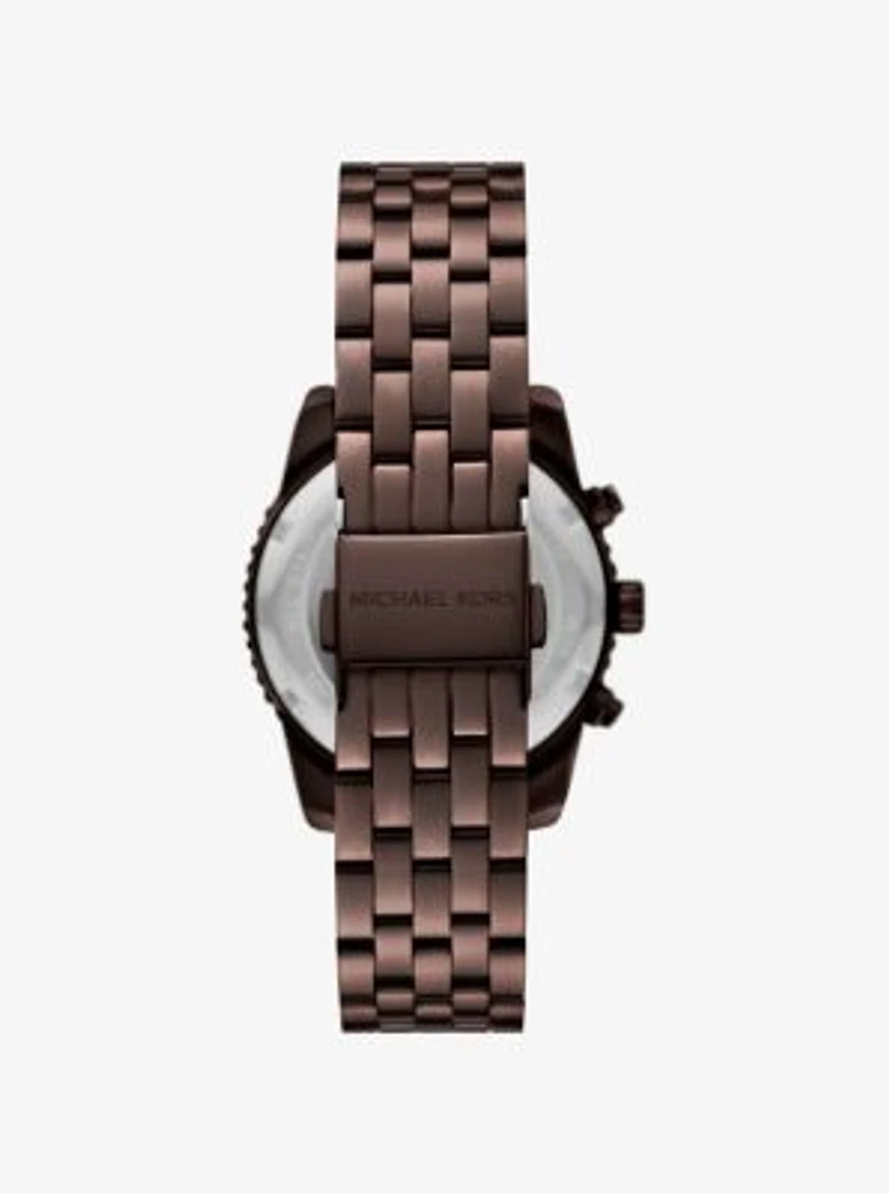 Mini Bryant Pavé Brown-Tone Watch
