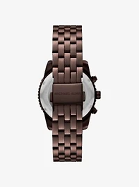 Mini Bryant Pavé Brown-Tone Watch