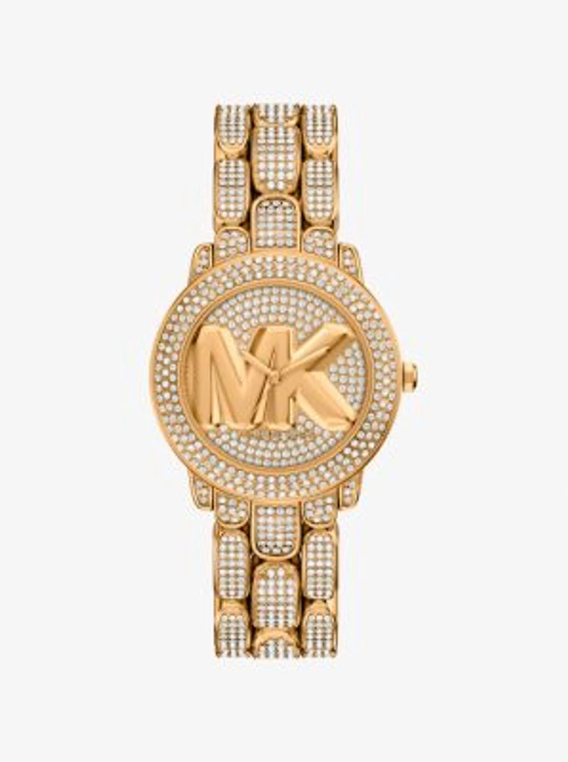 Pavé Phoebe Gold-Tone Watch