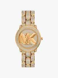 Pavé Phoebe Gold-Tone Watch