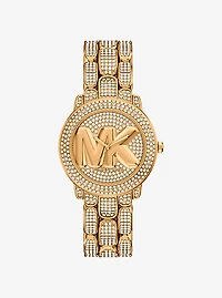 Pavé Phoebe Gold-Tone Watch