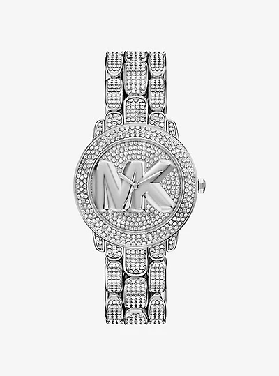 Pavé Phoebe Silver-Tone Watch
