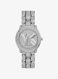 Pavé Phoebe Silver-Tone Watch