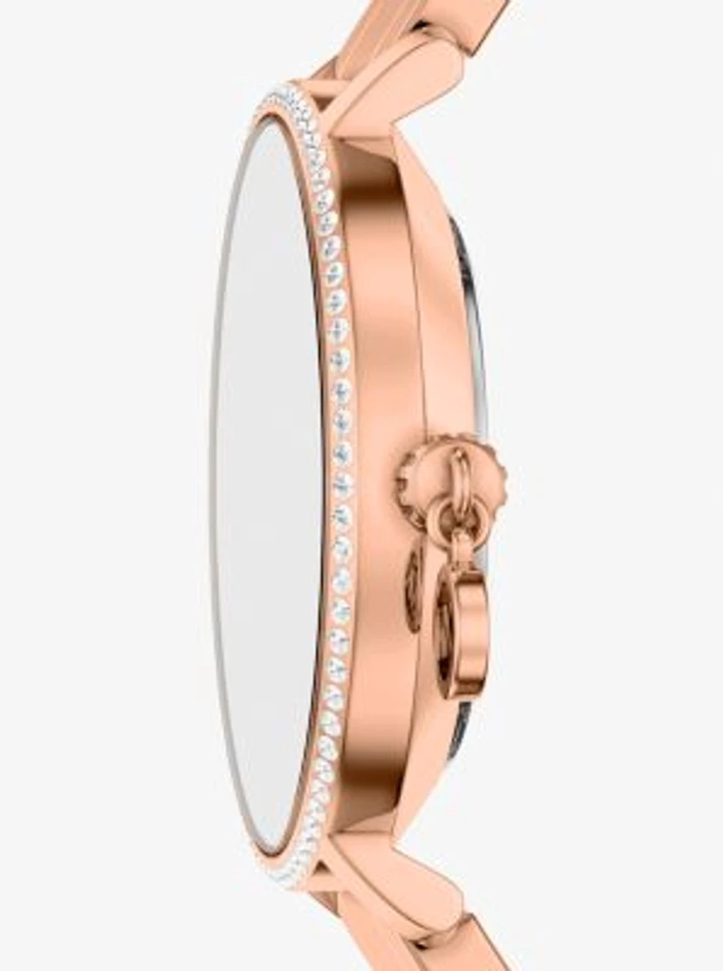 Mini Pyper Pavé Rose Gold-Tone Watch
