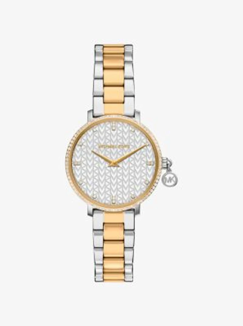 Mini Pyper Pavé Two-Tone Watch