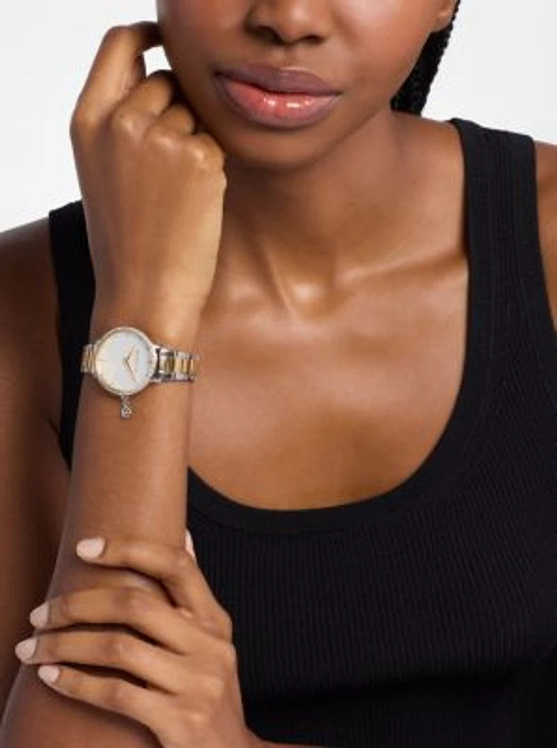 Mini Pyper Pavé Two-Tone Watch