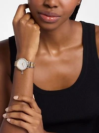 Mini Pyper Pavé Two-Tone Watch