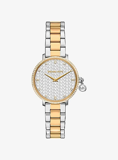 Mini Pyper Pavé Two-Tone Watch