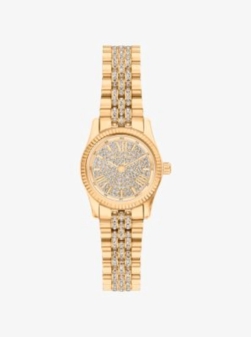 Petite Lexington Pavé Gold-Tone Watch