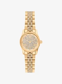 Petite Lexington Pavé Gold-Tone Watch