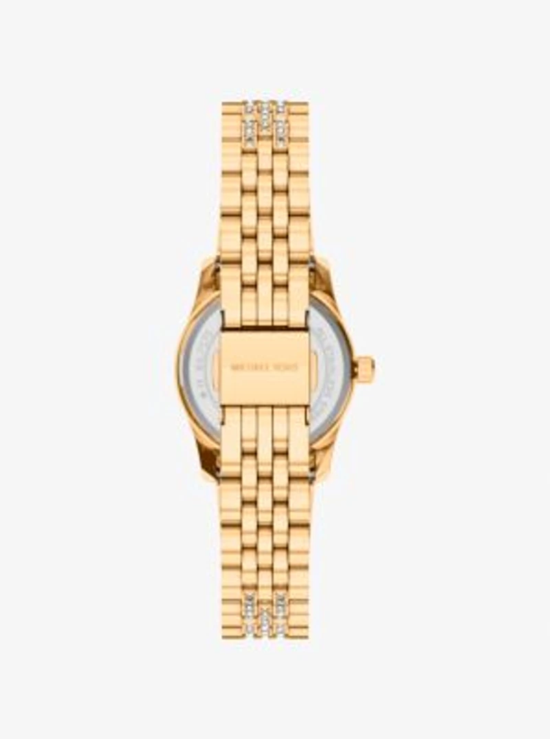 Petite Lexington Pavé Gold-Tone Watch