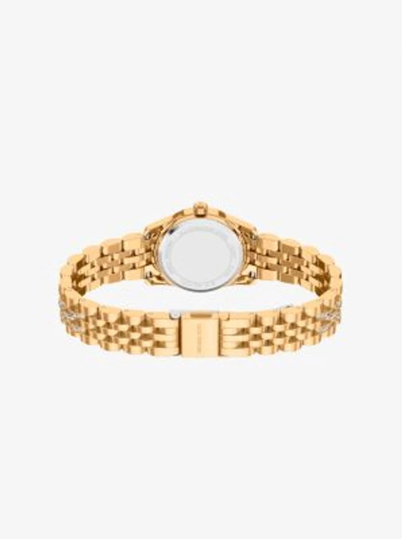 Petite Lexington Pavé Gold-Tone Watch