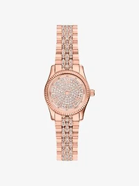 Petite Lexington Pavé Rose Gold-Tone Watch