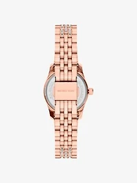 Petite Lexington Pavé Rose Gold-Tone Watch