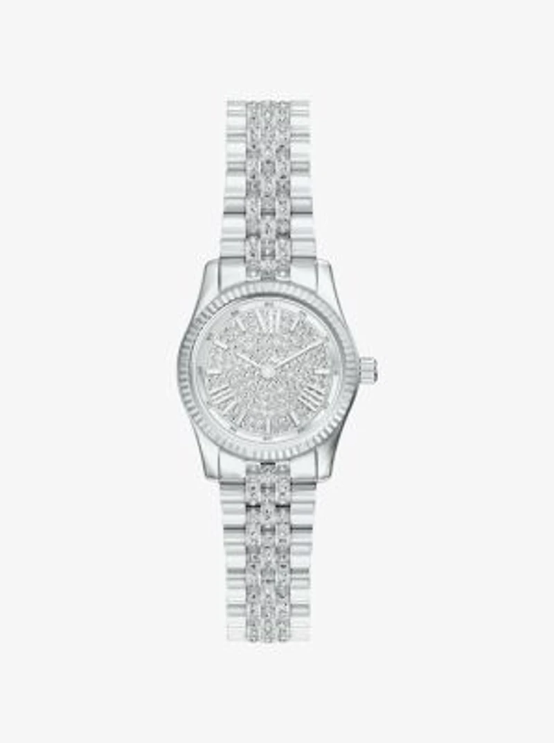 Petite Lexington Pavé Silver-Tone Watch