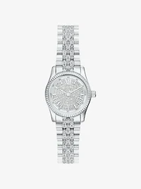Petite Lexington Pavé Silver-Tone Watch