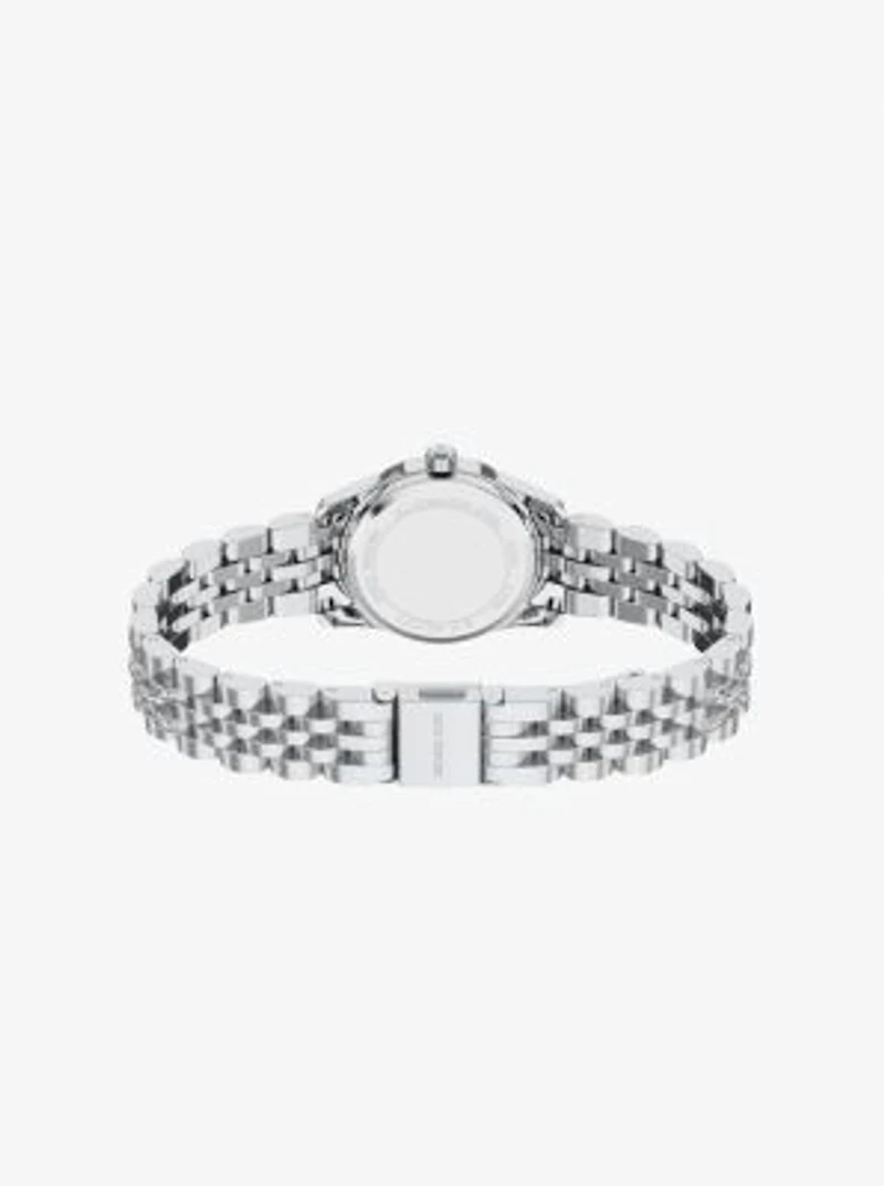 Petite Lexington Pavé Silver-Tone Watch