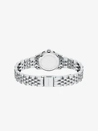 Petite Lexington Pavé Silver-Tone Watch