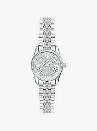 Petite Lexington Pavé Silver-Tone Watch