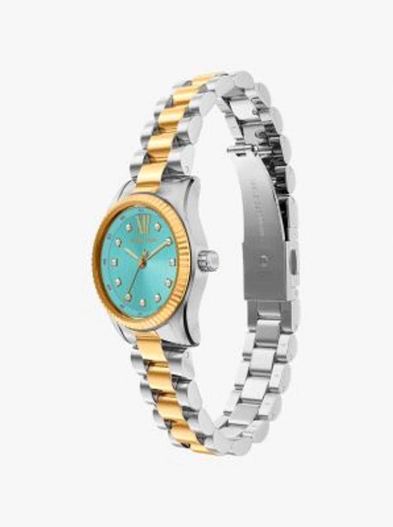Petite Lexington Pavé Two-Tone Watch