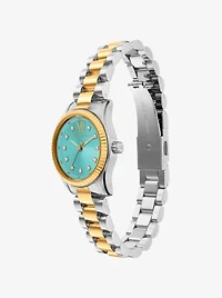 Petite Lexington Pavé Two-Tone Watch