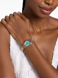 Petite Lexington Pavé Two-Tone Watch