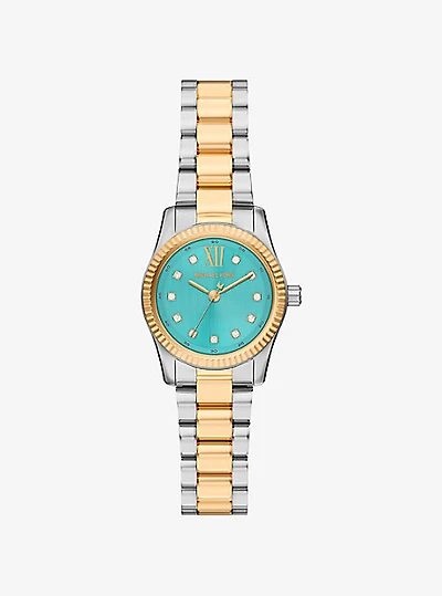 Petite Lexington Pavé Two-Tone Watch