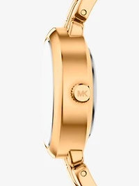 Petite Maude Gold-Tone Watch and Pavé Bangle Jewelry Gift Set