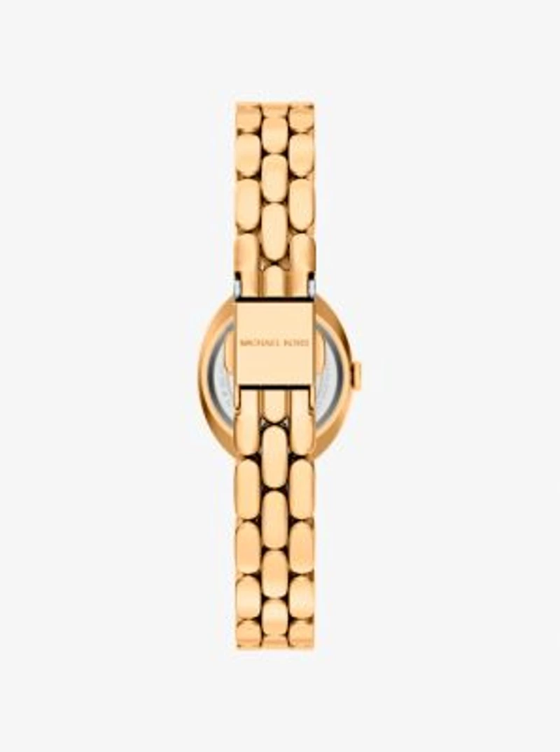 Petite Maude Gold-Tone Watch and Pavé Bangle Jewelry Gift Set