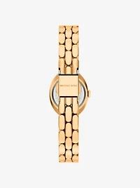 Petite Maude Gold-Tone Watch and Pavé Bangle Jewelry Gift Set