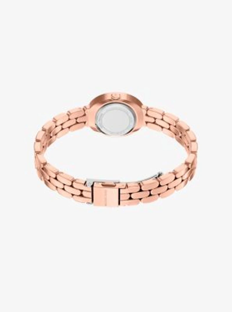 Petite Maude Rose Gold-Tone Watch and Pavé Bangle Jewelry Gift Set