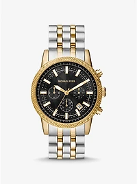 Oversized Hutton Two-Tone Watch