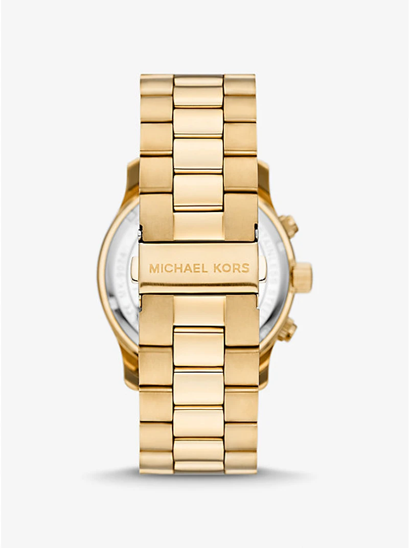 Oversized Runway Gold-Tone Watch