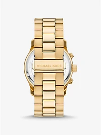 Oversized Runway Gold-Tone Watch
