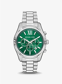 Oversized Lexington Silver-Tone Watch