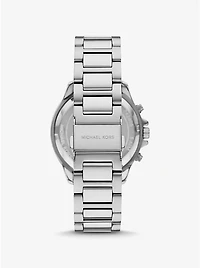 Oversized Sage Silver-Tone Watch