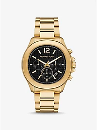 Oversized Sage Gold-Tone Watch
