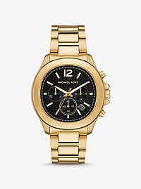 Oversized Sage Gold-Tone Watch