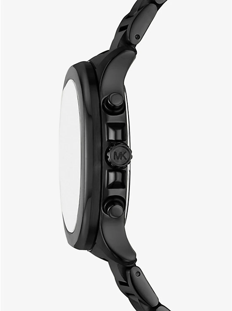 Oversized Sage Black-Tone Watch