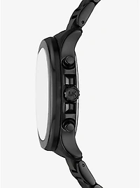 Oversized Sage Black-Tone Watch