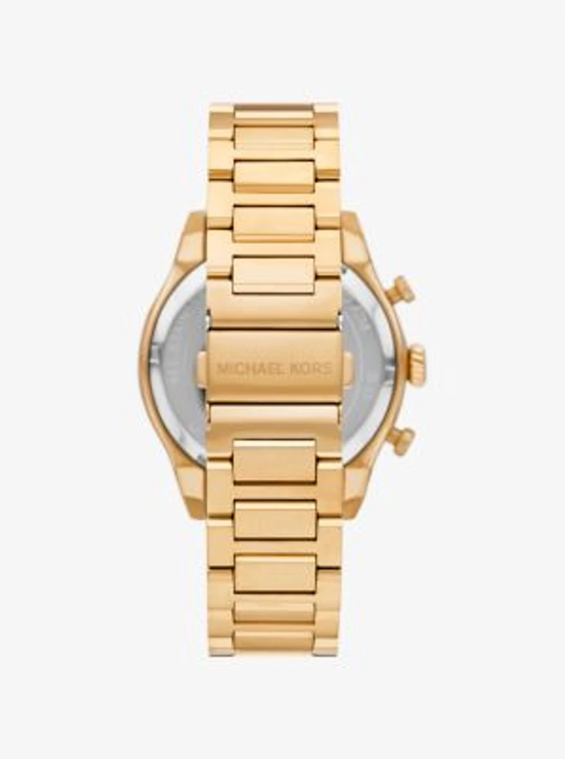 Oversized Panorama Gold-Tone Watch