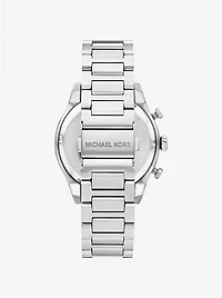 Oversized Panorama Silver-Tone Watch