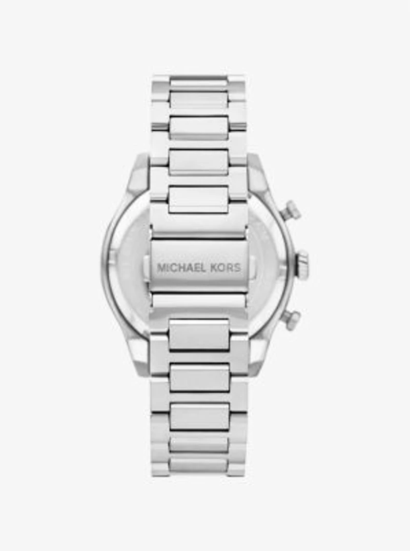 Oversized Panorama Silver-Tone Watch