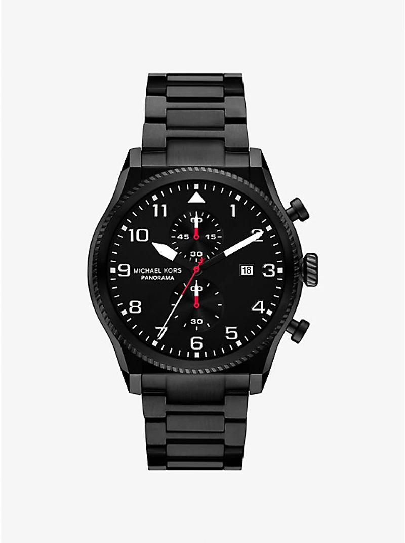 Oversized Panorama Black-Tone Watch