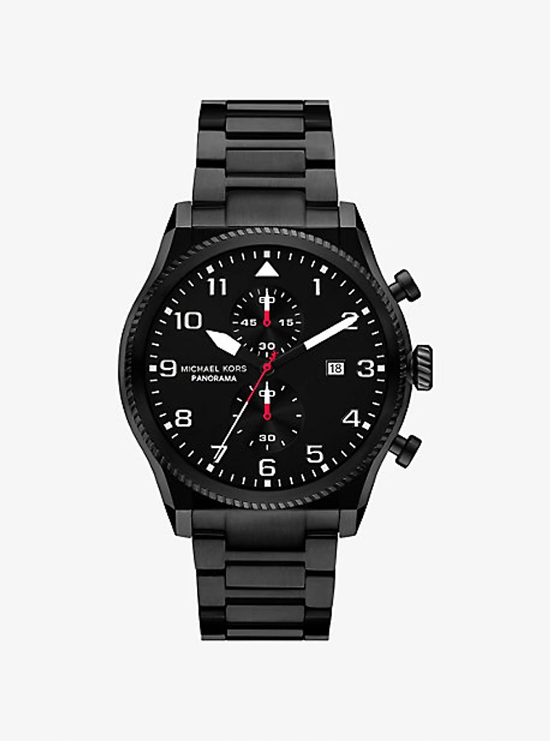 Oversized Panorama Black-Tone Watch
