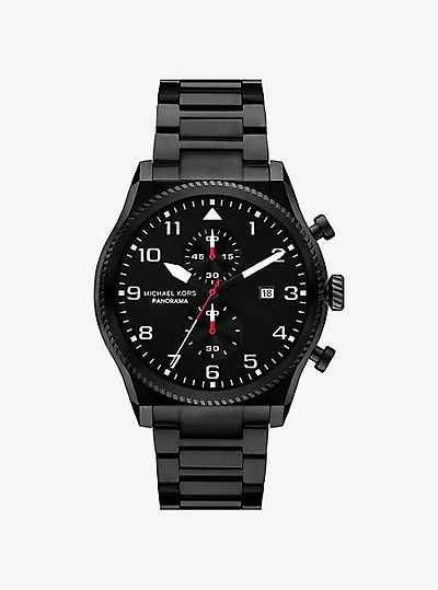 Oversized Panorama Black-Tone Watch